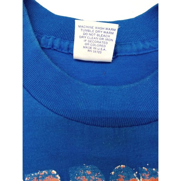 Vintage T-shirt Super Bowl 21 Pasadena Rose Bowl Denver Broncos Medium 1987 - Picture 7 of 14